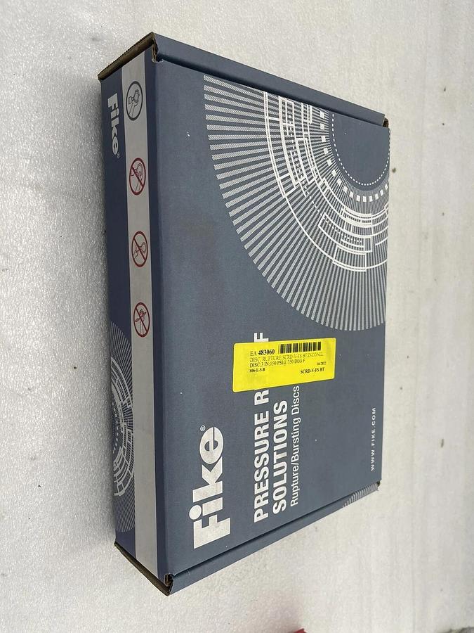 Used FIKE RUPTURE DISC SIZE 3 INCH scrd-v bt fs cs fike  Stock 3424