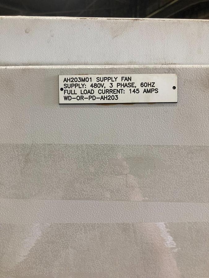Used ELECTRICAL ENCLOSURE WITH 20BD156A0AYNANC0 Allen Bradley 125HP Powerflex 700