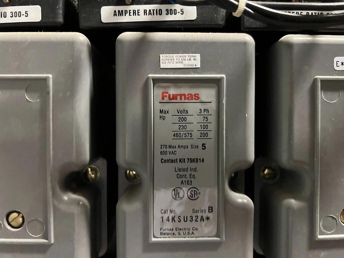 Used Furnas 14KSU32A* Size 5 MCC Bucket W/ 91RD34AFA / SENTRON SIEMENS JXD63S400A