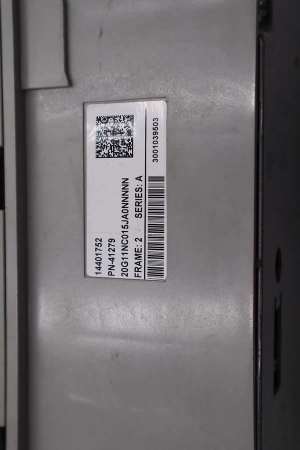 Used ALLEN BRADLEY 20g11nc015ja0nnnnn SER A 10HP POWERFLEX DRIVE W/ HIM STOCK 2045