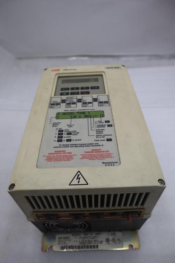 Used ABB ACS500 AC Drive ACS501-002-4-00P2 2 HP 3 PH STOCK 2267-A