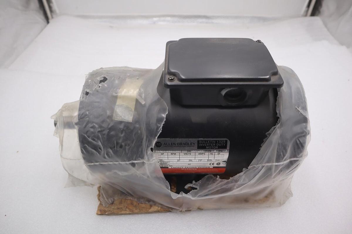 Used ALLEN BRADLEY 1329RS-HA001122FCH BULLETIN INVERTER DUTY MOTER 1329 #S-132-C
