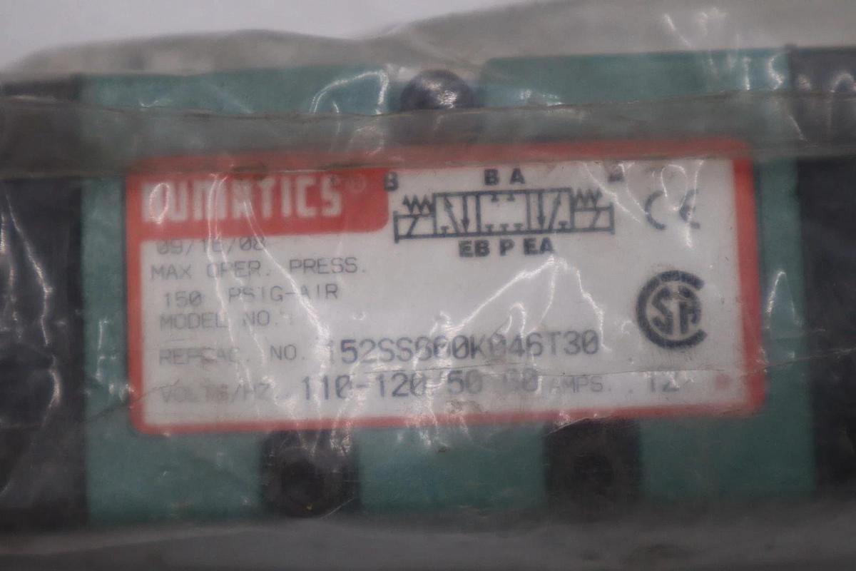 Used Numatics 152SS600K046T30 Pneumatic Solenoid Valve 150psi - NEW - STOCK GF604A