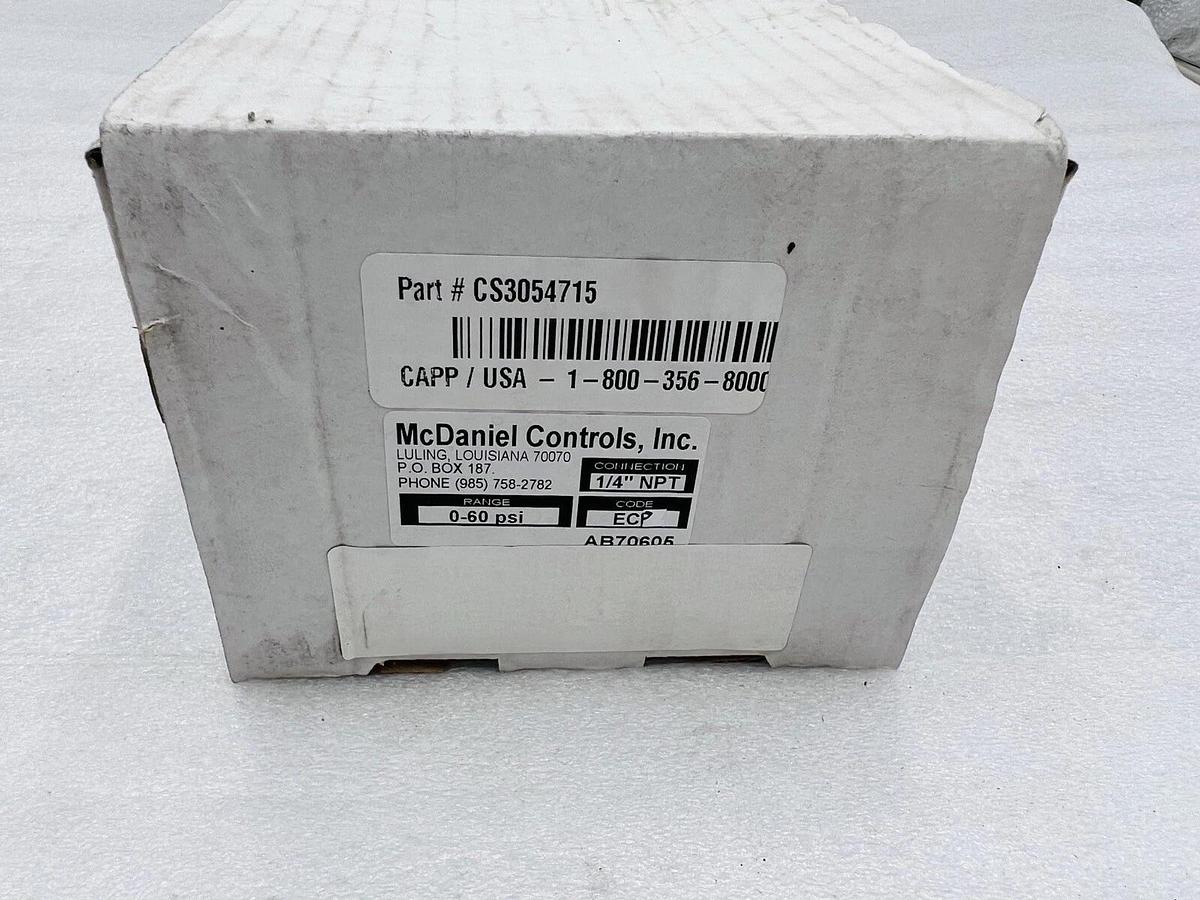 Used ab70605 mcdaniel controls range 0-60 Psi 1/4” Connection Stock 3762
