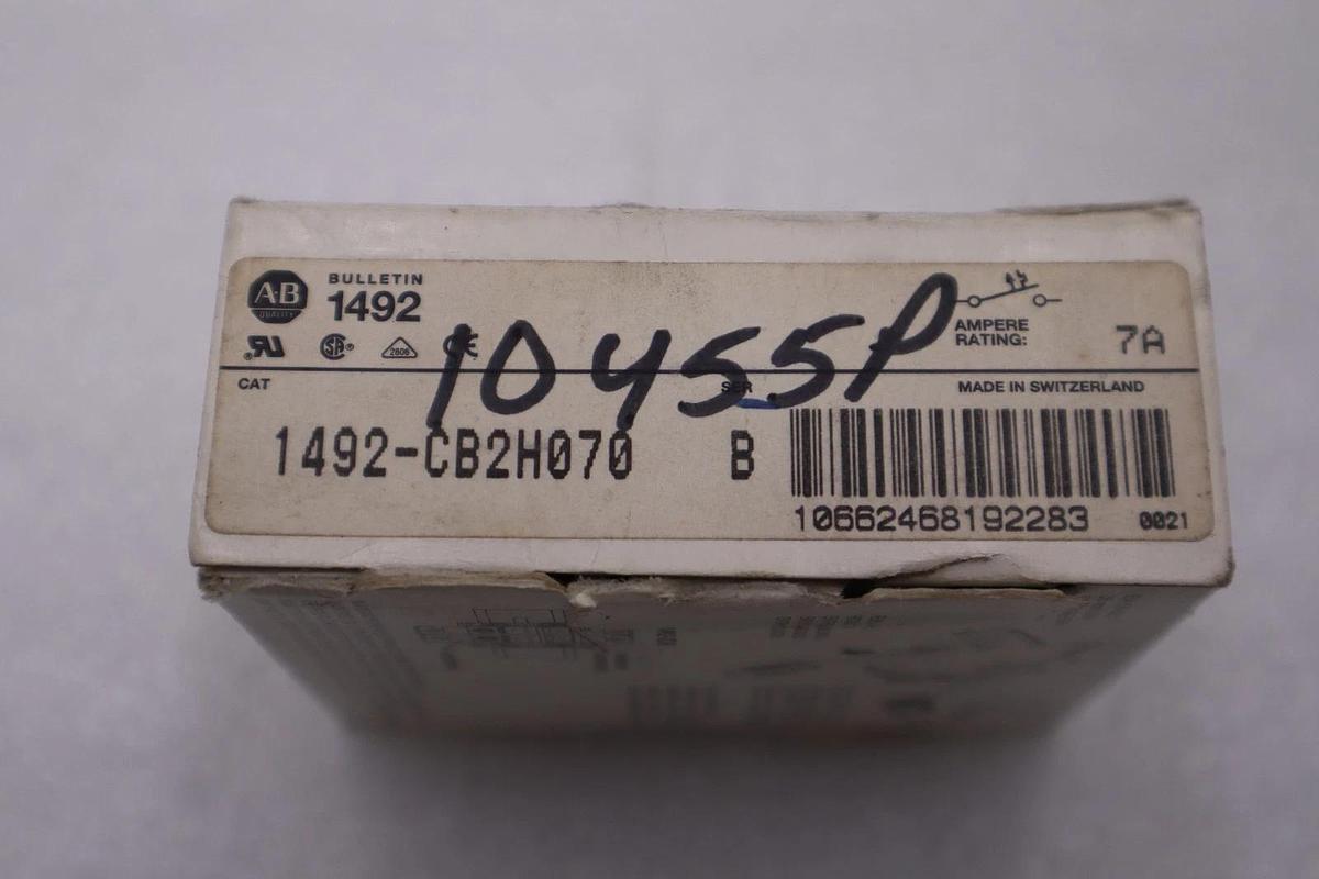Used ALLEN BRADLEY 1492-CB2H070 SER. B 480VAC 7A STOCK H859A