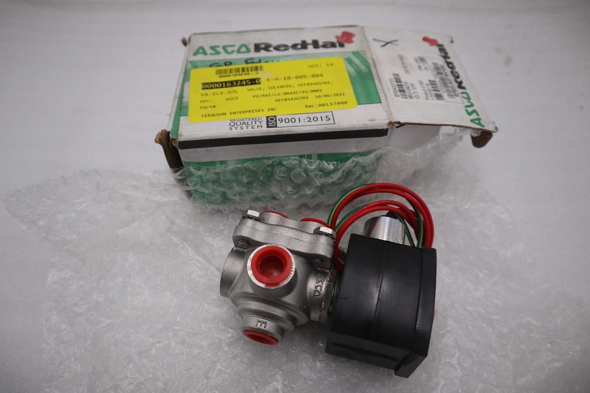 NEW IN BOX ASCO EF8342G703 120V 100-125PSI 3/8" NSMP STOCK G562