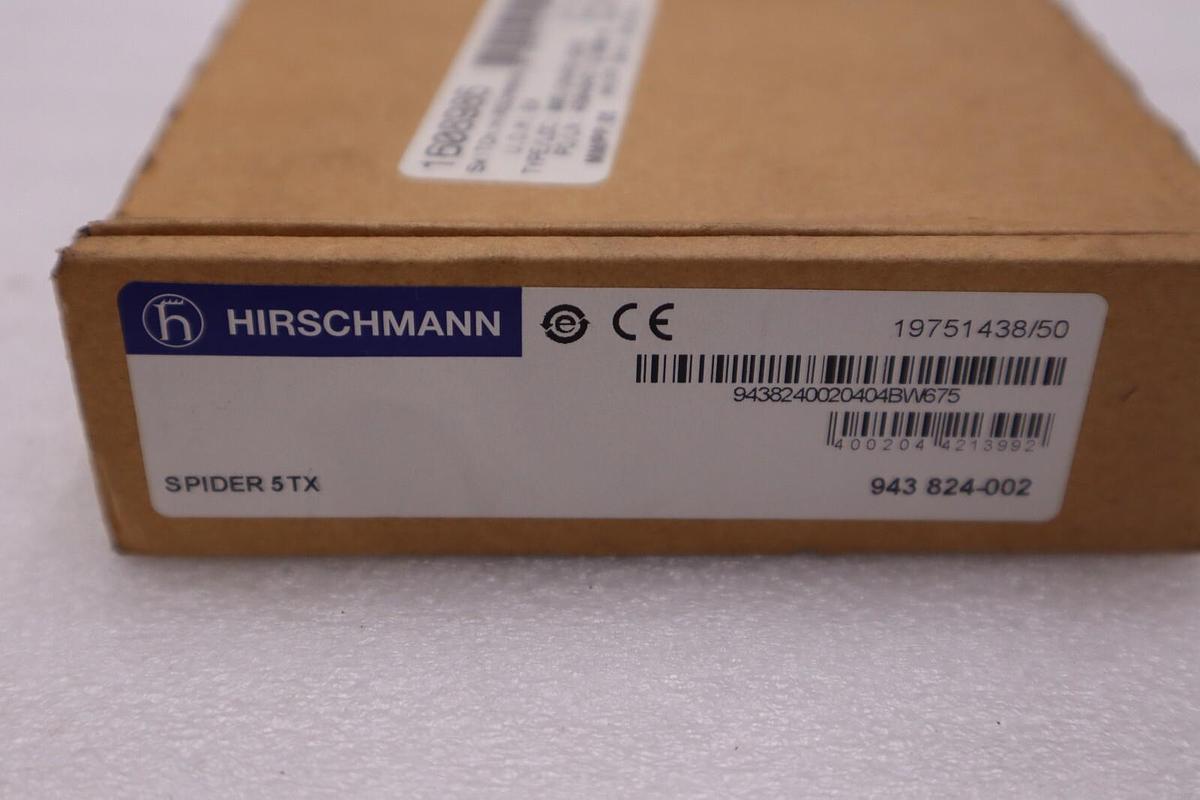 Used NEW OPEN BOX SPIDER5TX HIRSCHMANN SPIDER 5TX  Module Rail Switch STOCK H514A