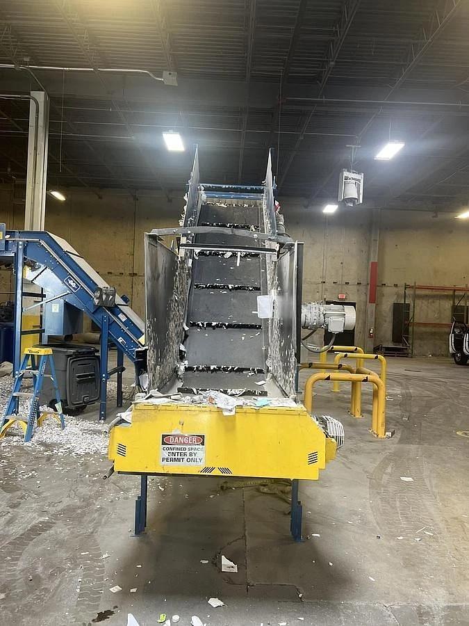 Used 80 HP (TWIN 40 HP MOTORS) SHRED-TECH MODEL ST-75ES DUAL SHAFT SHREDDER MFG. 2015