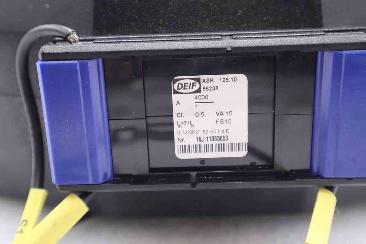 Used DEIF ASK 129.10 88238 VA 15  50-60 Hz E PLUG-IN CURRENT TRANSFORMER STOCK #2795