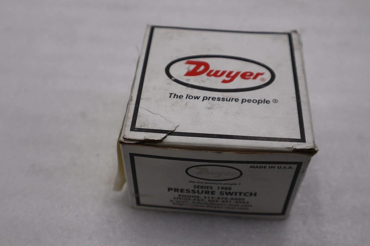 DWYER 1910-5 PRESSURE SWITCH, DIFFERENTIAL SERIES 1900 - STOCK 3837CC