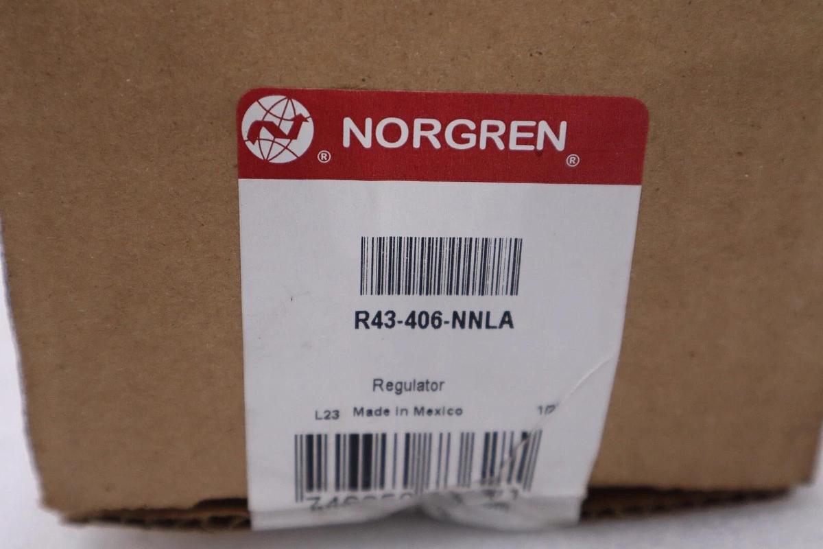 NEW NORGREN INC. R43-406-NNLA Non-Relieving Regulator STOCK H1137