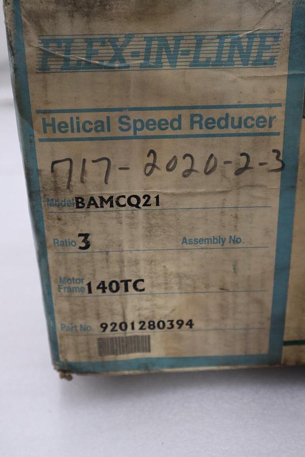 NEW Flex-in-line BAMCQ21 Helical Speed Reducer STOCK 104-C