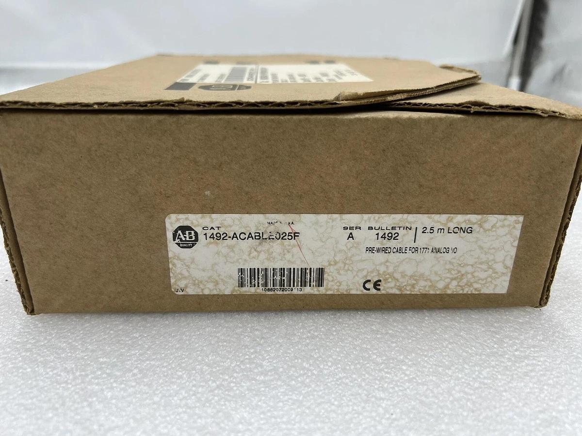 Allen Bradley 1492-ACABLE025F Ser A Pre-wired Cable For 1771 Stock 3018