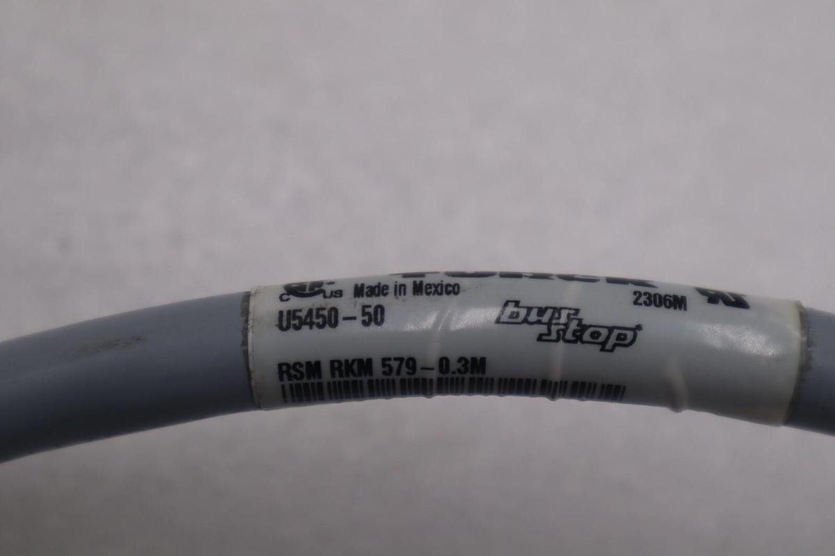 Used TURCK RSM RKM 579-0.3M Double-Ended Cordset Strght M-F U5450-50 STOCK K-3925