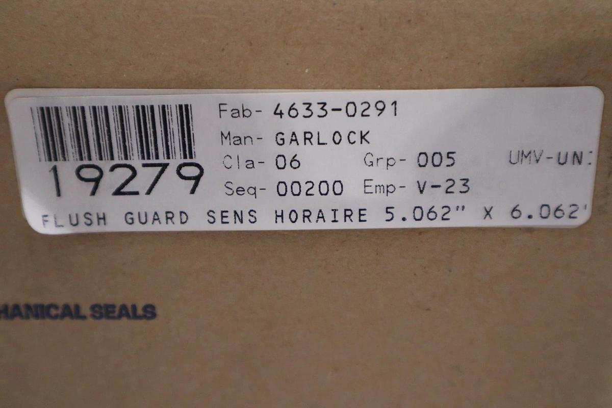 Used GARLOCK 46333-0291 FLUSH-GARD SEAL - NEW IN BOX - STOCK GF986
