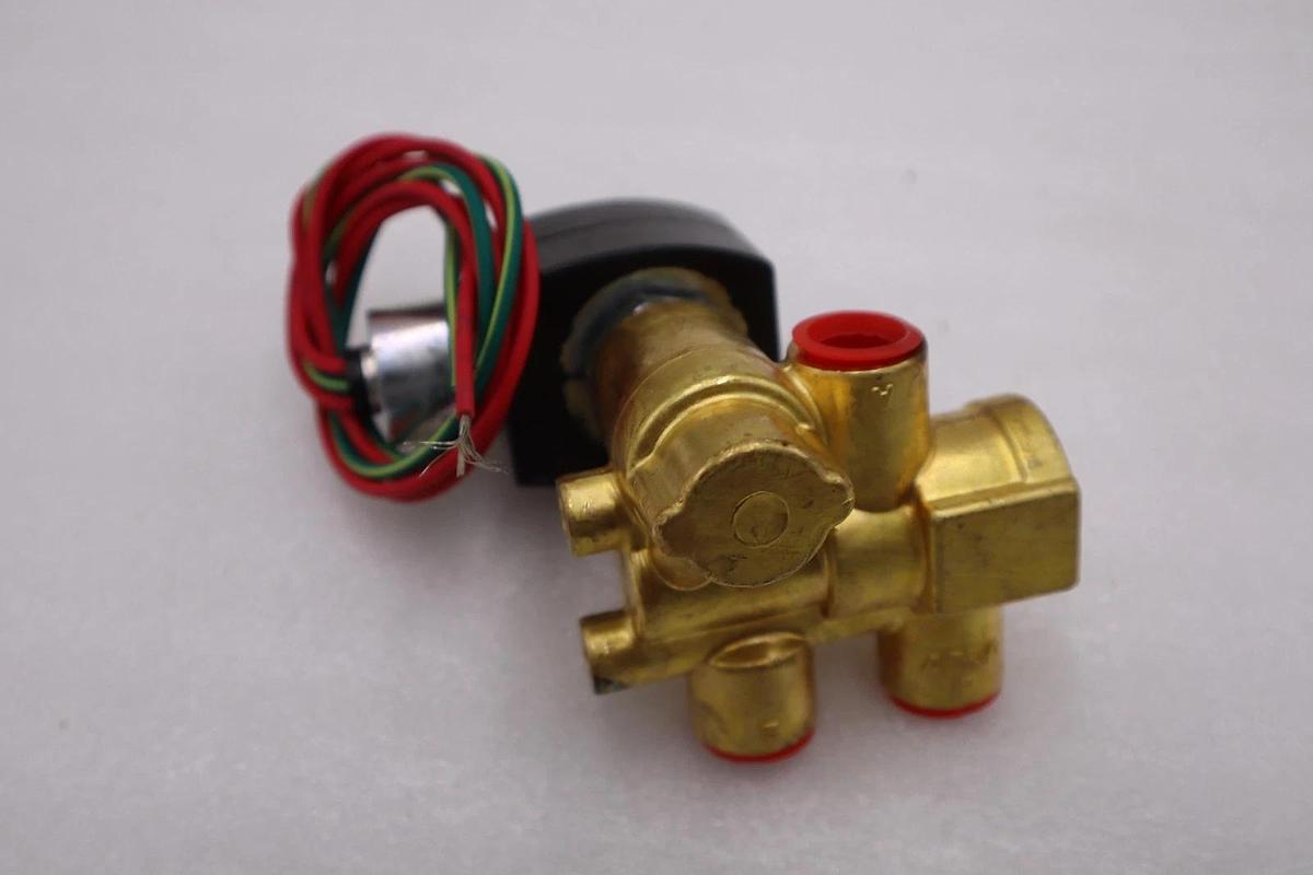 Used ASCO EF8321G002 Solenoid Valve  3-Way NC 3/8"  NEW UNIT STOCK H1175A