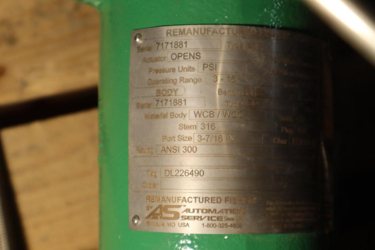 Used Fisher Control Valve Size 40 With 667 Pneumatic Actuator