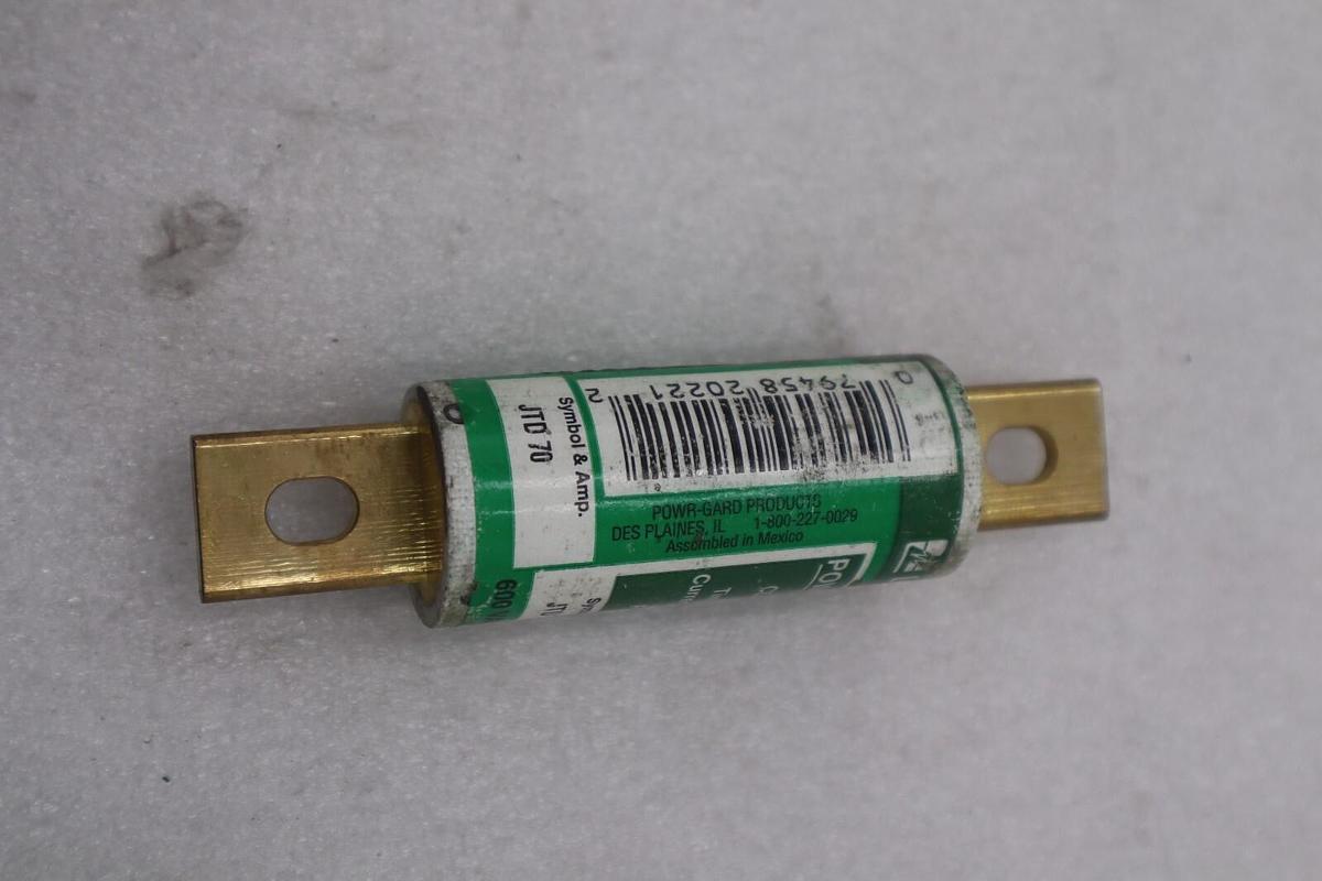Used LITTELFUSE JTD 70 POWER PRO CLASS J 600 VAC FUSE STOCK #K-3772