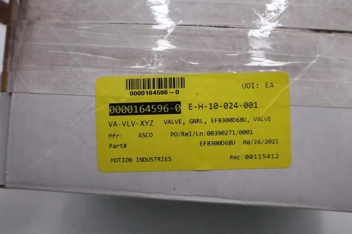 NEW IN BOX ASCO EF8300D068U 120/60 110/50 General Service Solenoid Valve #G513