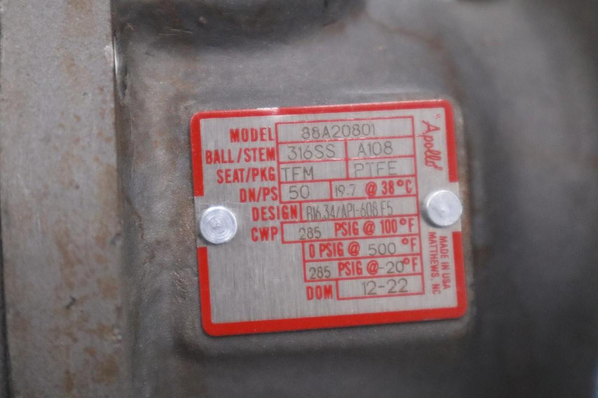 Used Apollo Valves 88A20801 2" CS FLG BALL VALVE - STOCK GF613