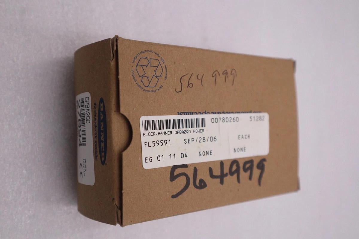 NEW OPEN BOX BANNER OPBA2QD Power Block Omni Beam Sensor STOCK G721A