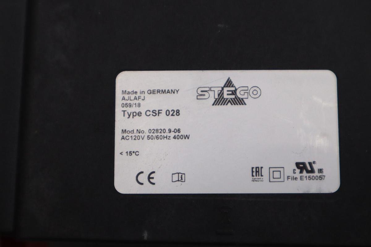 Used STEGO 02820.9-06 / 02820906 HEATER STOCK K-1124-A