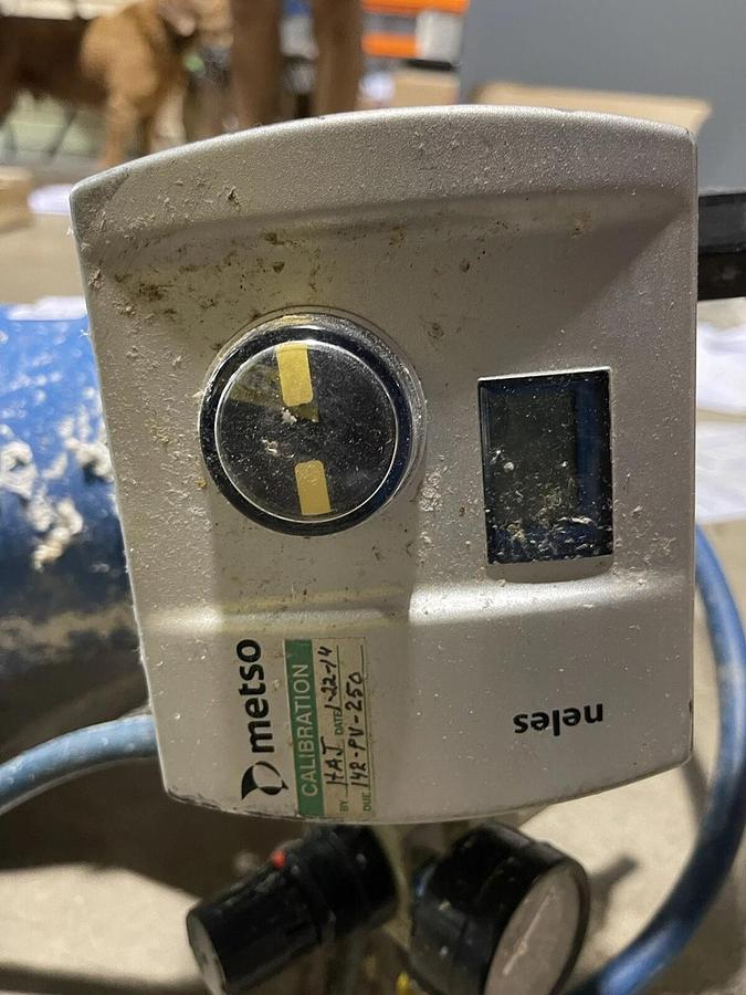 Used 4" JAMESBURY QUADRA-POWR X METSO QPX2C/K20 100PSI V-BALL VALVE NELES S-49