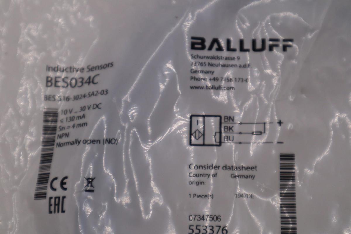 NEW BALLUFF BES516-3024-SA2-03 STOCK H1418