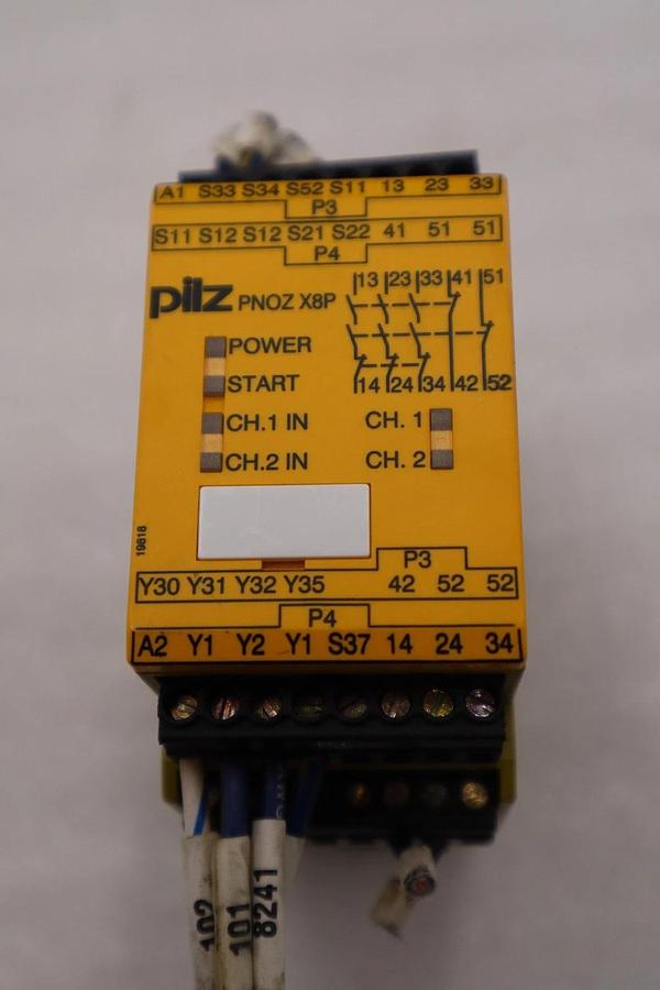 Used PNOZ X8P PILZ 24VDC SAFETY RELAY, PNOZX8P STK H1440