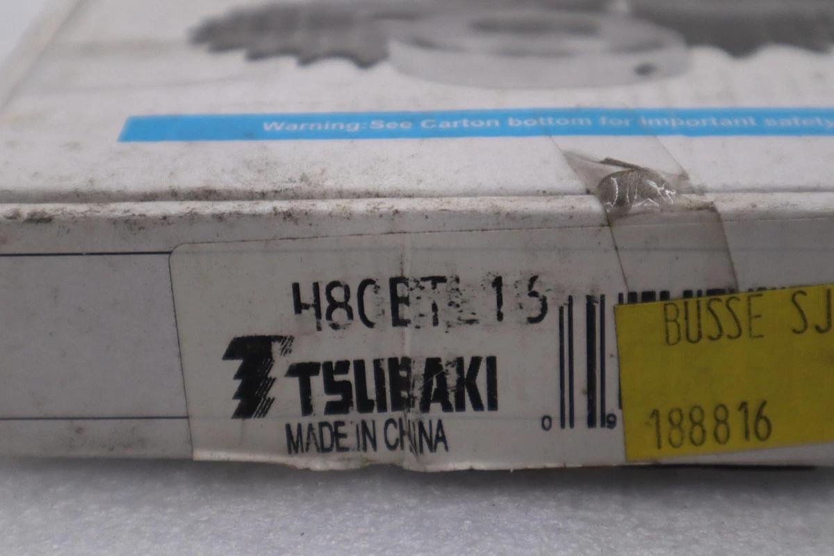 Used Tsubaki H80BTL16 TL SPKT Roller Chain Sprocket STOCK H1910