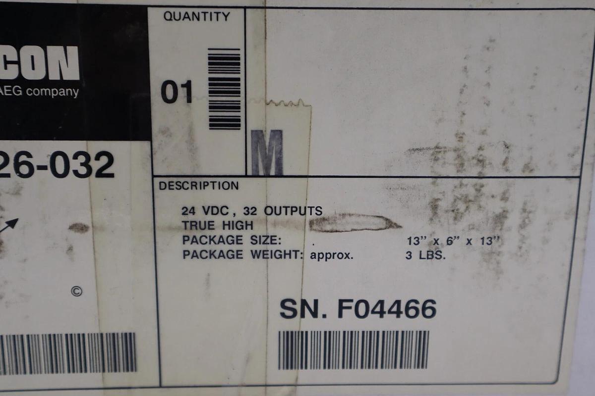 Used MODICON GOULD AS-B826-032 24V OUTPUT MODULE STOCK L-295