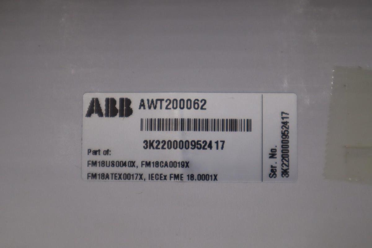 ABB AWT210 AWT210A2C4H1E6-A1-U3-M5 / AWT200062 2 WIRE TRANSMITTER CONTROL #G283