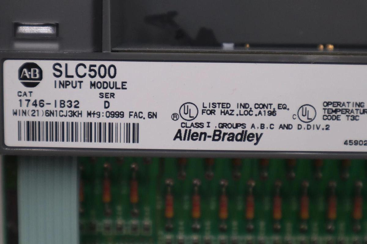 Used ALLEN BRADLEY 1746-IB32 SLC500 INPUT MODULE SER C STOCK #L-691C