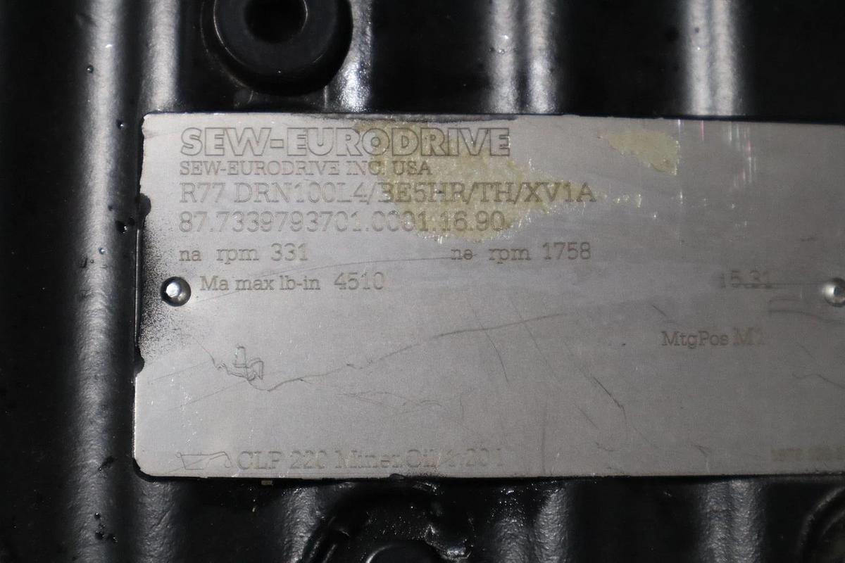 SEW-EURODRIVE R77 DRN100L4/BE5HR/TH/XV1A Gearmotor STOCK HP155