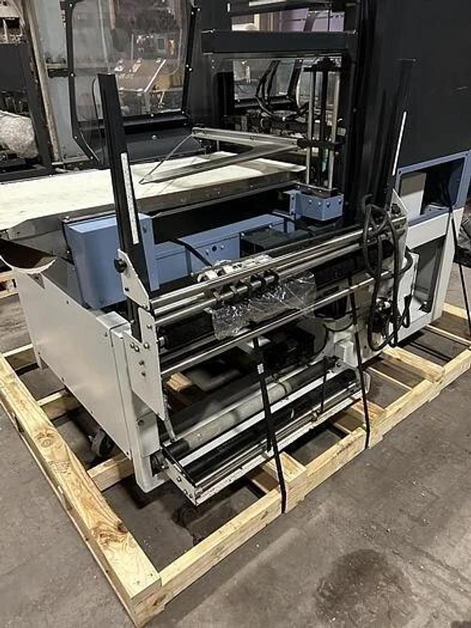 Used CONFLEX FUSION SIDE SEAL SHRINK WRAPPER OPERATING SPEED 100 FEET PER MINUTE