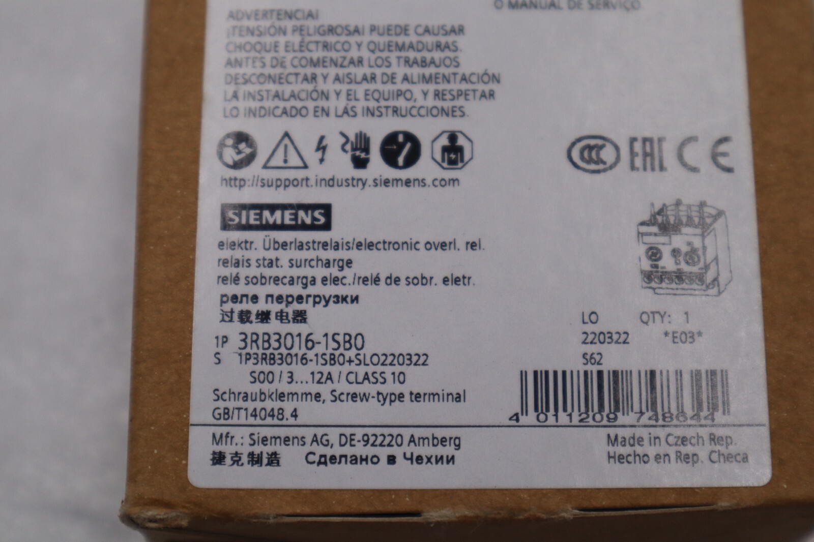 Used NEW Siemens Industrial Controls 3RB3016-1SB0 Module 3RB30161SB0 STOCK 5430
