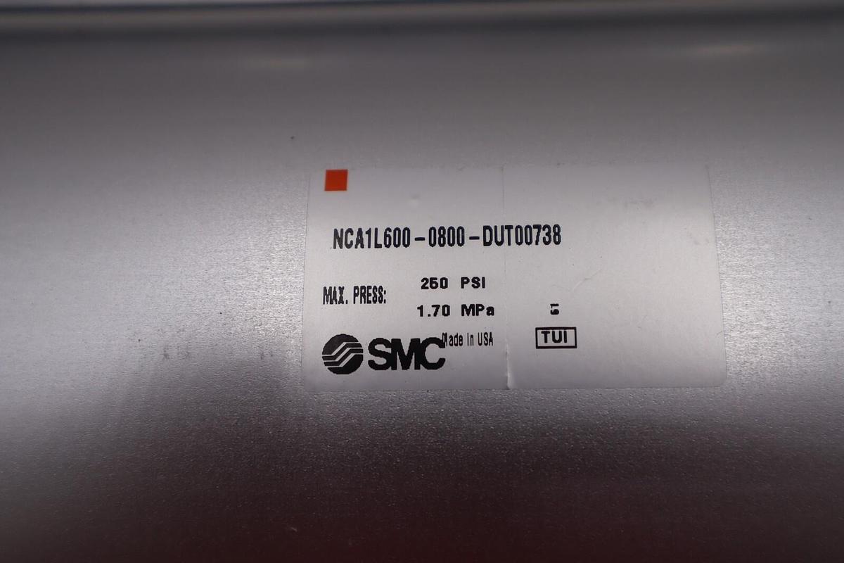 Used SMC NCA1L600-0800-DUT00738 250PSI NEW UNIT TWO AVAILABLE STOCK S-307