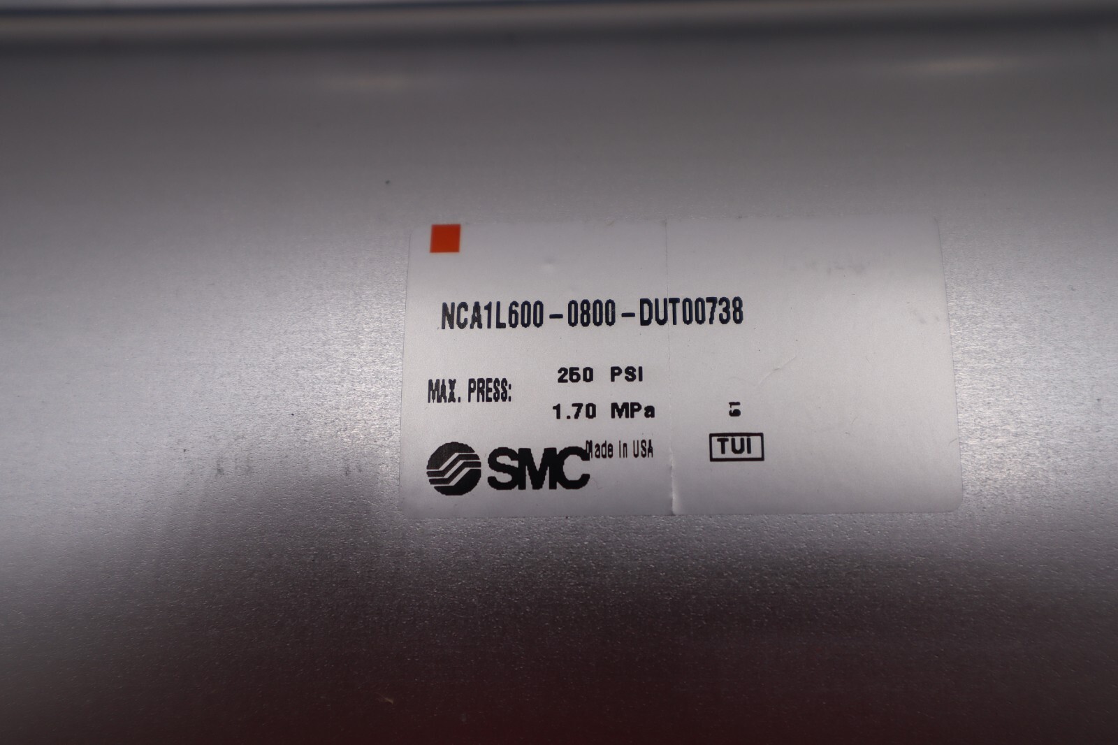 Used SMC NCA1L600-0800-DUT00738 250PSI NEW UNIT TWO AVAILABLE STOCK S-307