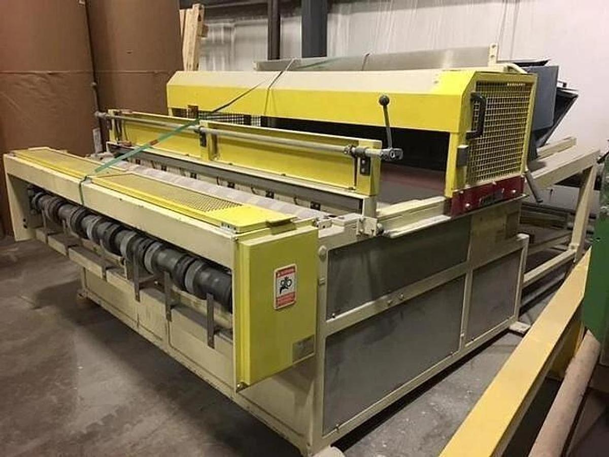 Used 90" WIDE CORE LINK CORE STRIPPER SYSTEM 16" DIAMETER ROLL CAPACITY