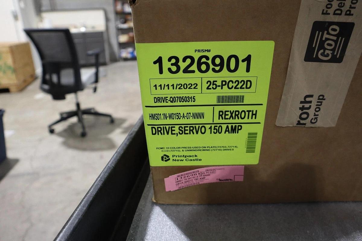 Refurbished Bosch Rexroth HMS01.1N-W0150-A-07-NNNN Servo Drive 150AMP STOCK 1443A
