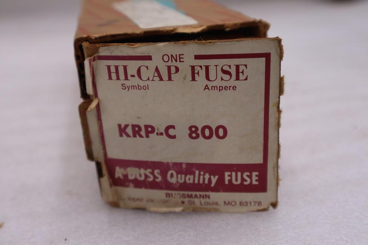 Used EATON CORPORATION BUSSMAN KRP-C-800 / KRPC800 WITH BOX STOCK GF-523A