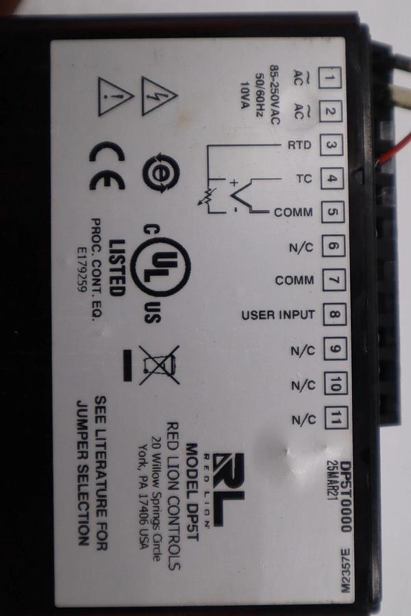 Used Red Lion DP5T0000 Analog Input Panel Meter STOC K-400-D