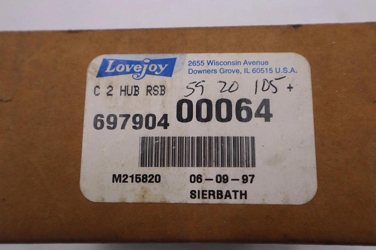 Used Lovejoy 69790400064 Hub C2 W/Center Threaded M215820 NEW UNIT STOCK B-764