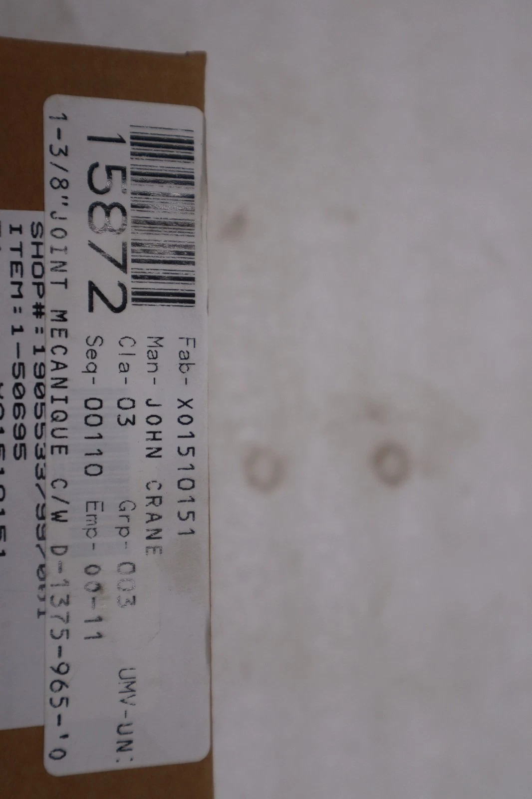 Used John Crane FSD3000/ D-1375-965-"0" 1-3/8" Spring Seal Assembly - STOCK GF475A