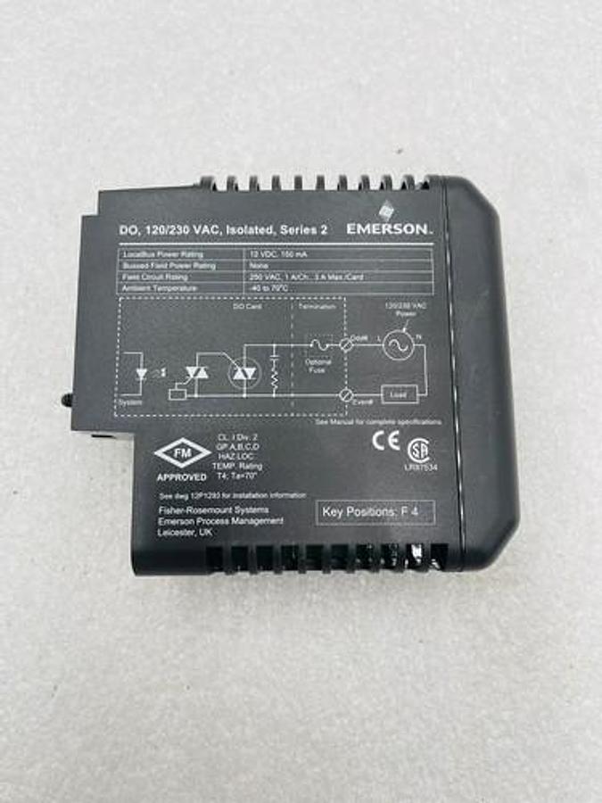Used Emerson DeltaV KJ3209X1-BA1 Output Module DO VAC Isolated #K-2529