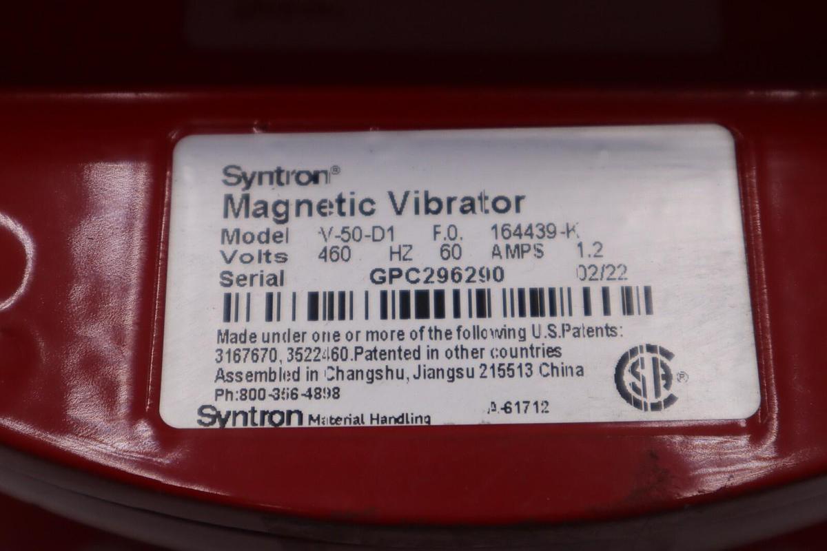Used FMC Technologies Syntron Magnetic Vibrator V-50-D1 115V NEW IN BOX STOCK S663