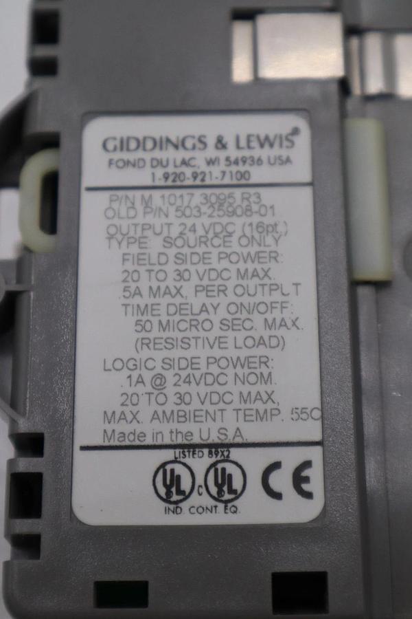 Used DANAHER MOTION M.1017.3095 R3 / M10173095 R3 GIDDINGS & LEWIS MODULE #6032