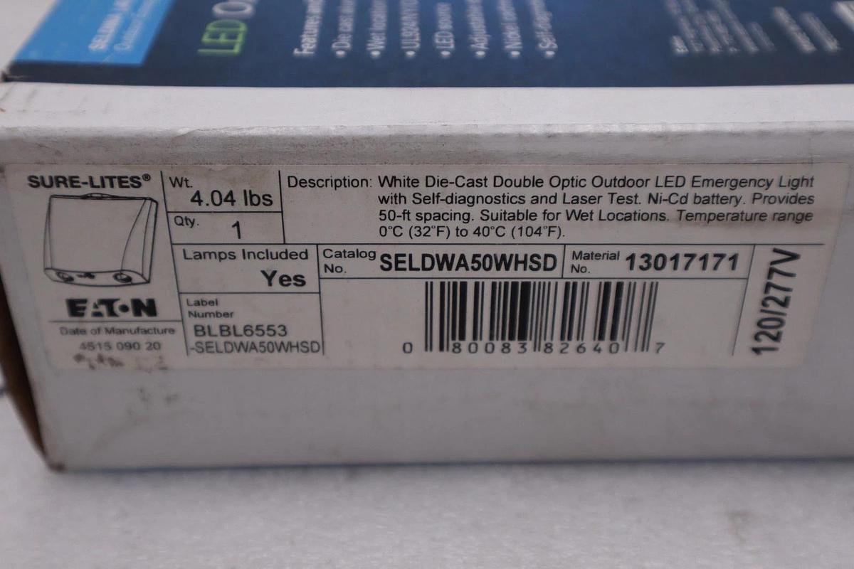 Used Sure-Lites SELDWA50WHSD Self-Diagnostic Emergency Light LED Lamp - STOCK 1935CC