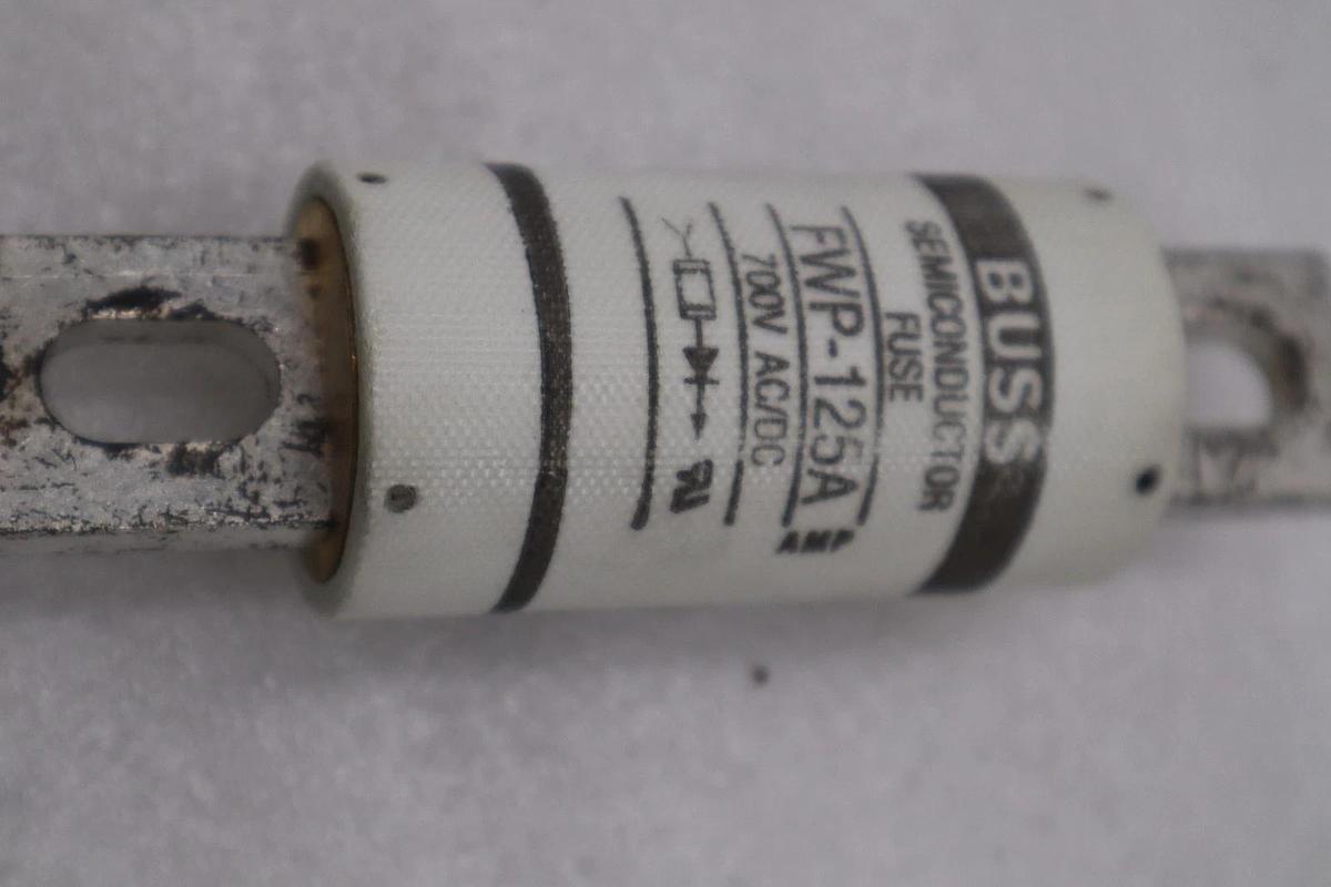 Used LOT OF 2 - BUSSMANN FWP-125A FUSE - STOCK H1702A
