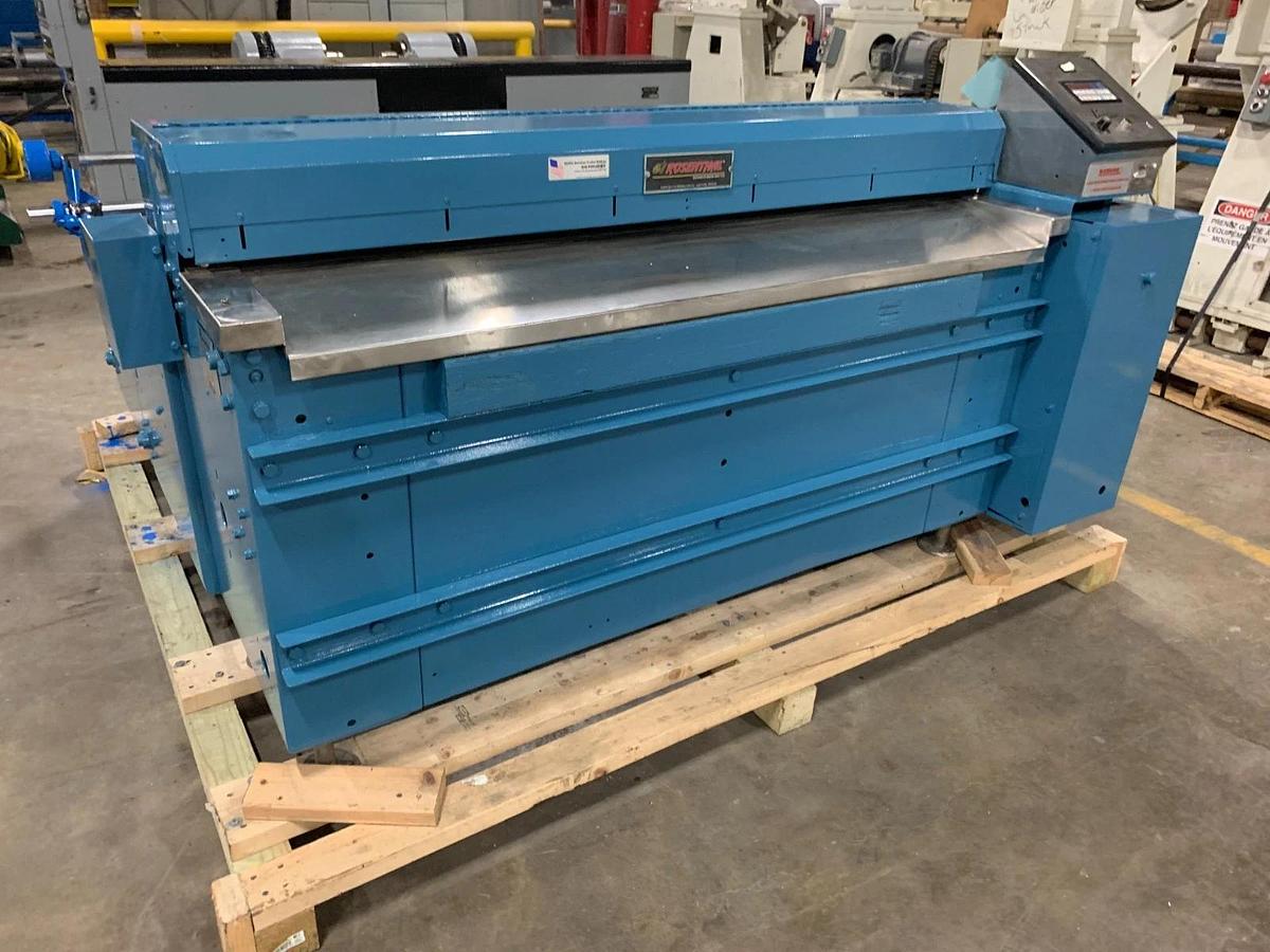 Used 60" ROSENTHAL SHEETER MODEL WAS-5-UBZEA-24 WITH OUTPUT CONVEYOR
